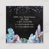 Pierres d'aquarelle - cristaux carte de visite (Dos)