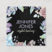 Pierres d'aquarelle - cristaux carte de visite (Devant)