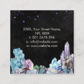 Pierres d'aquarelle - cristaux carte de visite (Dos)