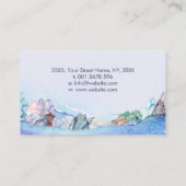 Pierres d'aquarelle - cristaux carte de visite (Dos)