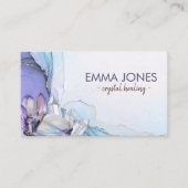 Pierres d'aquarelle - cristaux carte de visite (Devant)