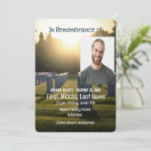 Pierres de cimetière Invitations (Debout devant)