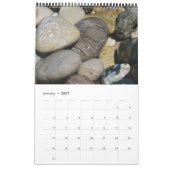 Pierres de plage du calendrier du lac Michigan (Jan 2027)