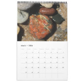 Pierres de plage du calendrier du lac Michigan (Mar 2026)