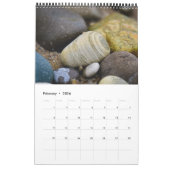 Pierres de plage du calendrier du lac Michigan (Feb 2026)