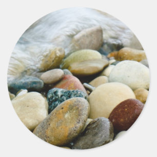Pierres de plage sur les Stickers Shore