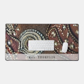 Pierres en cuir personnalisées Maroon Faux (Clavier et souris)