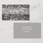 Pierres Photographie Abstrait Carte de visite de l (Devant / Derrière)