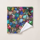 Pierres polies colorées (Gant de toilette)