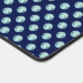 Pierres précieuses bleu clair abstraites sur bleu (Coin)