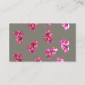 Pierres Quartz Améthyste Cartes de visite (Dos)