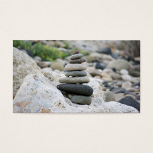 Pierres zen dans la plage d'Almeria