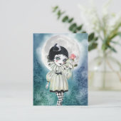 Pierrette sous les cartes postales Icy Moon (Debout devant)