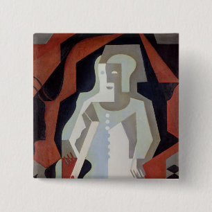Pierrot, 1919 vierkante button 5,1 cm