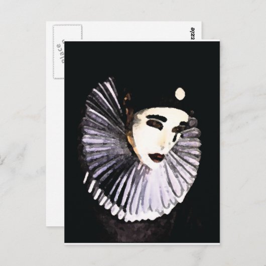 Pierrot Briefkaart (Voorkant / Achterkant)