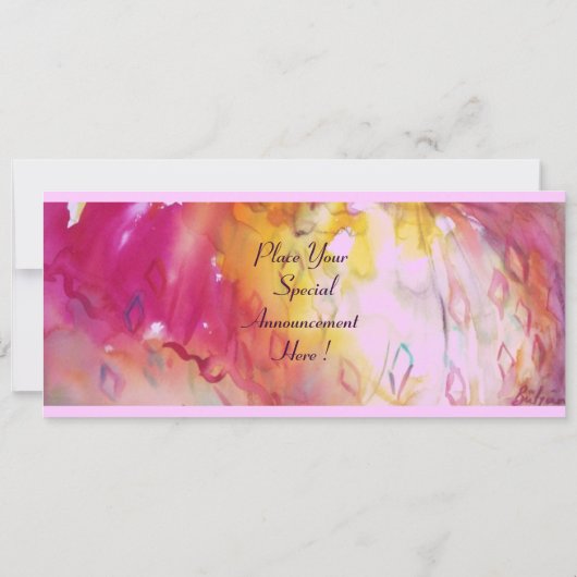 PIERROT- EN ARLECCHINA Masquerade Party-programma Kaart (Achterkant)