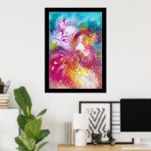 Pierrot en Arlecchina Poster (Thuiskantoor)