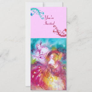 PIERROT EN ARLECCHINA Venetiaans Carnaval, Kaart