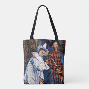 Pierrot en Harlekijn, Mardi Gras door Paul Cezanne Draagtas
