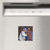 Pierrot en Harlequin, Mardi Gras van Paul Cezanne Magneet (Insitu (Vaatwasser))