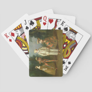 Pierrot en Harlequin Pokerkaarten