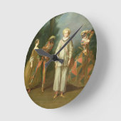 Pierrot en Harlequin Ronde Klok (Hoek)