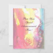 PIERROT MET CAT / Mardi Gras Masquerade Party Kaart (Achterkant)