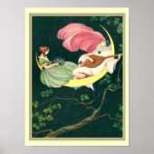 "Pierrot Moon Serenade" ca. 1920 Deco Print (Voorkant)