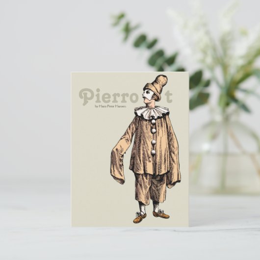 Pierrot par Hans Peter Hansen CC0733 Carte postale (Debout devant)