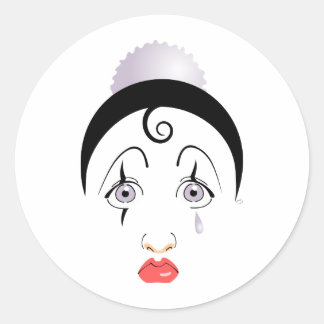 Pierrot Ronde Sticker