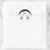 Pierrot Ronde Sticker (Tas)