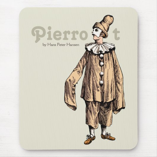 Pierrot van Hans Peter Hansen CC0121 Muismat (Voorkant)