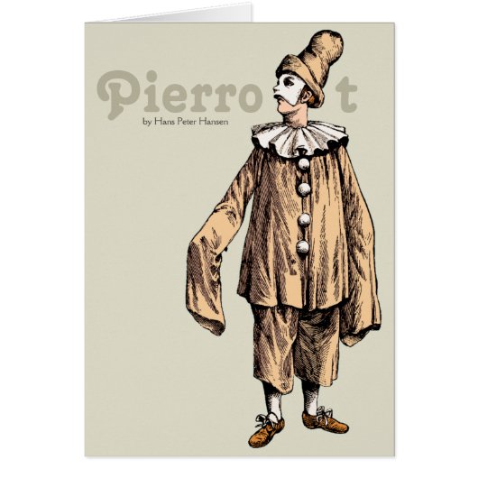 Pierrot van Hans Peter Hansen CC0740 Deense kunst (Voorkant)