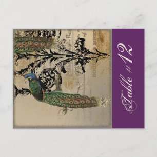 Pierrot vintage 6, carte numéro de table