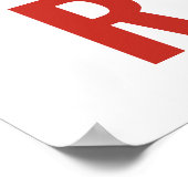 Pierrot zwart-wit poster (Hoek)