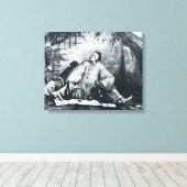Pierrot's Repast Canvas Print (Insitu (Houten vloer))