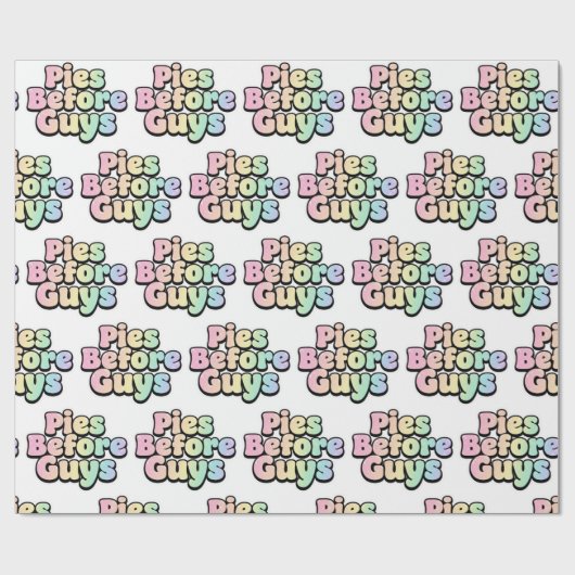 Pies Before Guys Wrapping Paper Cadeaupapier (Vlak)