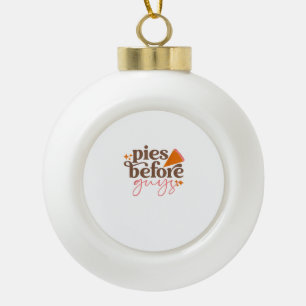Pies Before Jongens Girls Kinder Toddler Thanksgiv Keramische Bal Ornament