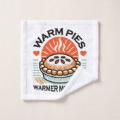 Pies chaudes Moments plus chauds - Conception d'au (Gant de toilette)