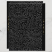 Pies | Ontvanger divider |  zwarte Floral (Voorkant / Achterkant)