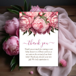Pies roses Baby shower Merci