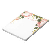 Pies roses Bloc-notes personnalisé (Tourné)