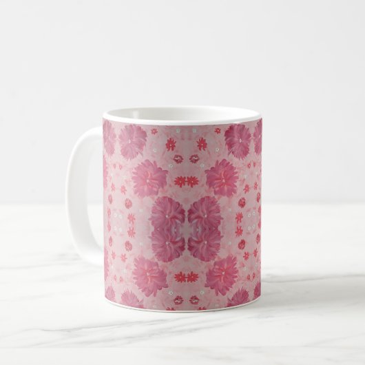 Pies roses Café Mug (Devant gauche)
