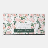 Pies roses Floral Nom personnalisé (Clavier et souris)