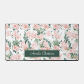 Pies roses Floral Nom personnalisé (Recto)