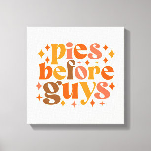Pies voor jongens canvas afdruk