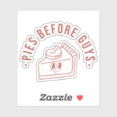 Pies Voor Jongens HERFST Custom-Cut Vinyl Sticker (Vel)