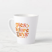 Pies voor jongens latte mok (Linkerhoek)