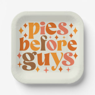 Pies voor jongens papieren bordje