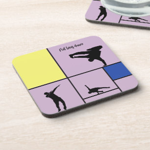 Piet Loves Dance Mondrian Street Hiphop Style Bier Onderzetter